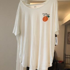 Old Navy Tops - Old navy “orange you glad” graphic tee Old Navy Tops - Old navy “orange you glad” graphic tee